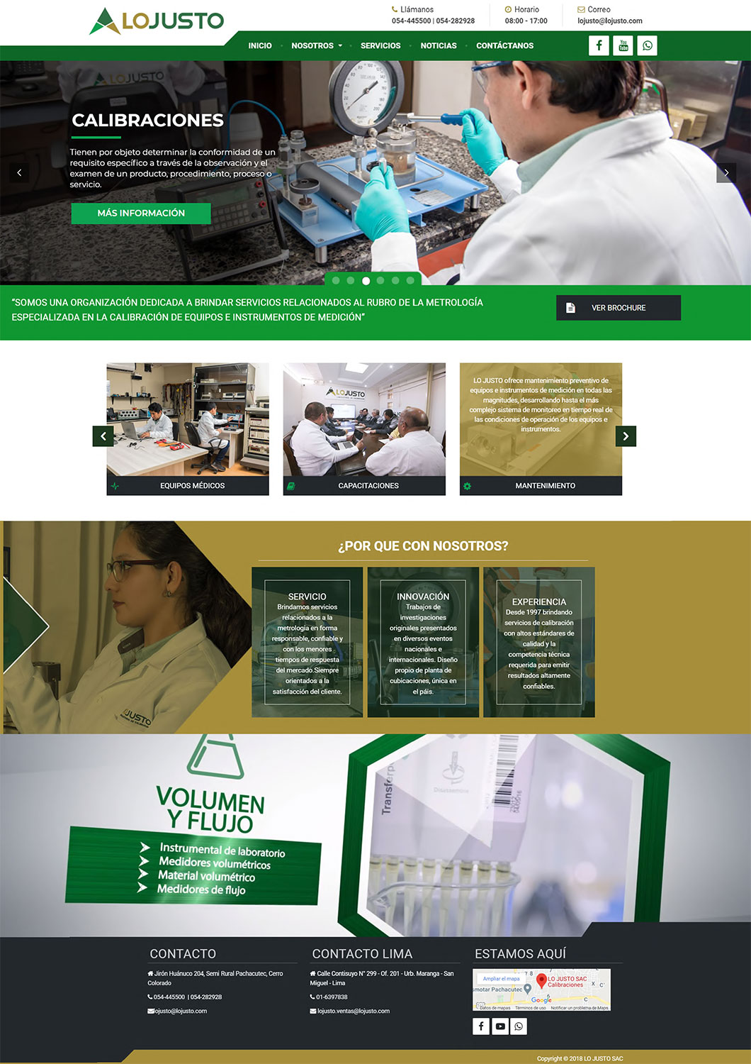 Proyecto web para Lo Justo en Arequipa